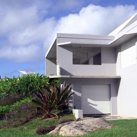 Grounds and landscaping at Casa Angular, a luxury Vieques vacation rental.