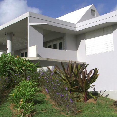 Landscaping and Architecture at Casa Angular vacation villa rental on Vieques island, Puerto Rico