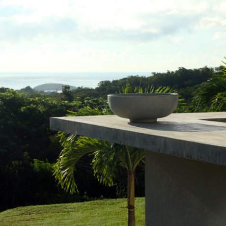 Pool point and Caribbean Sea view at Casa Angular