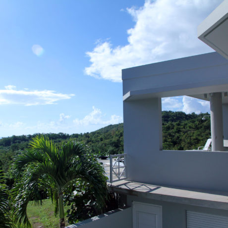 Casa Angular side view of Vieques island