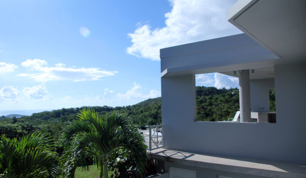 Casa Angular side view of Vieques island