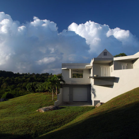 Casa Angular with beautiful clouds