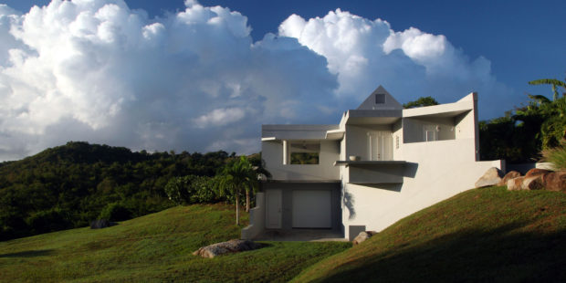 Casa Angular with beautiful clouds