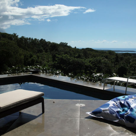 Pool view at Casa Angular, a Vieques island villa rental.