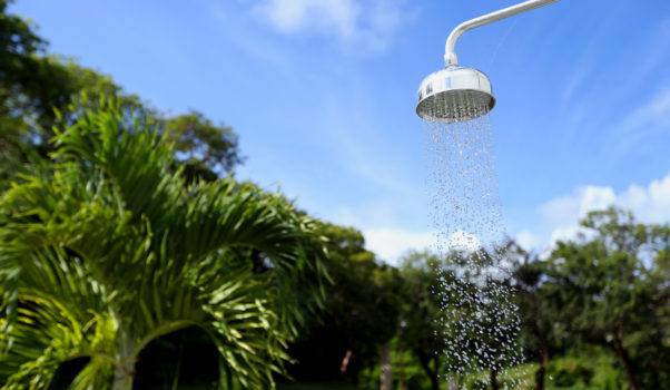 Vieques outdoor shower