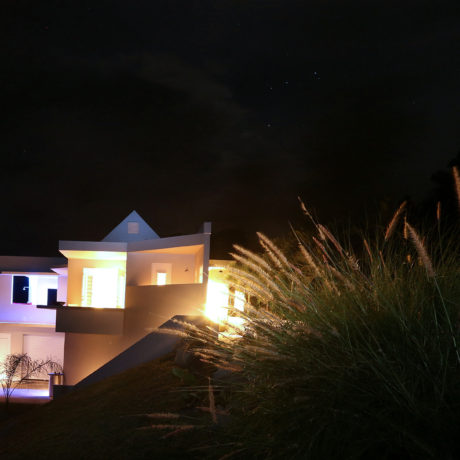 Vieques villa at night