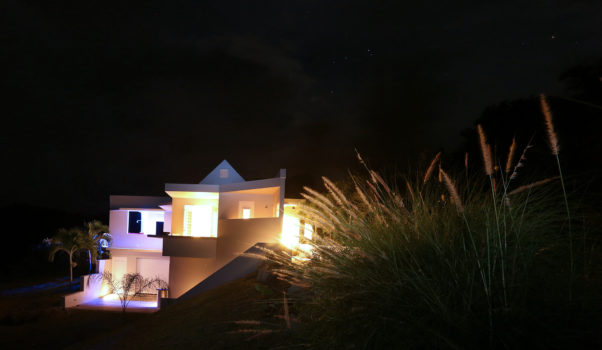 Vieques villa at night