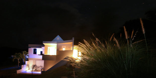 Vieques villa at night