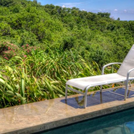 Casa Angular pool with a Caribbean view, Vieques island, Puerto Rico.